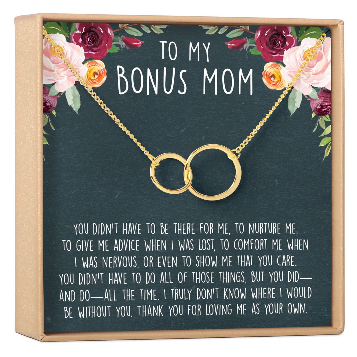 Bonus Mom Double Circles Necklace - Dear Ava