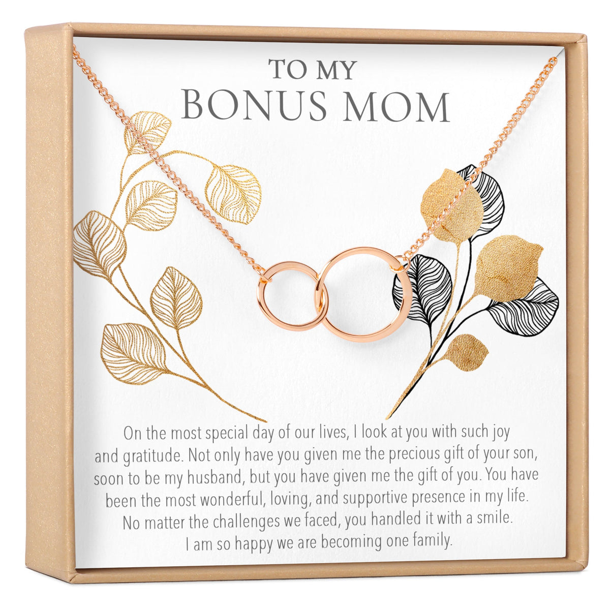 Bonus Mom Double Circles Necklace - Dear Ava