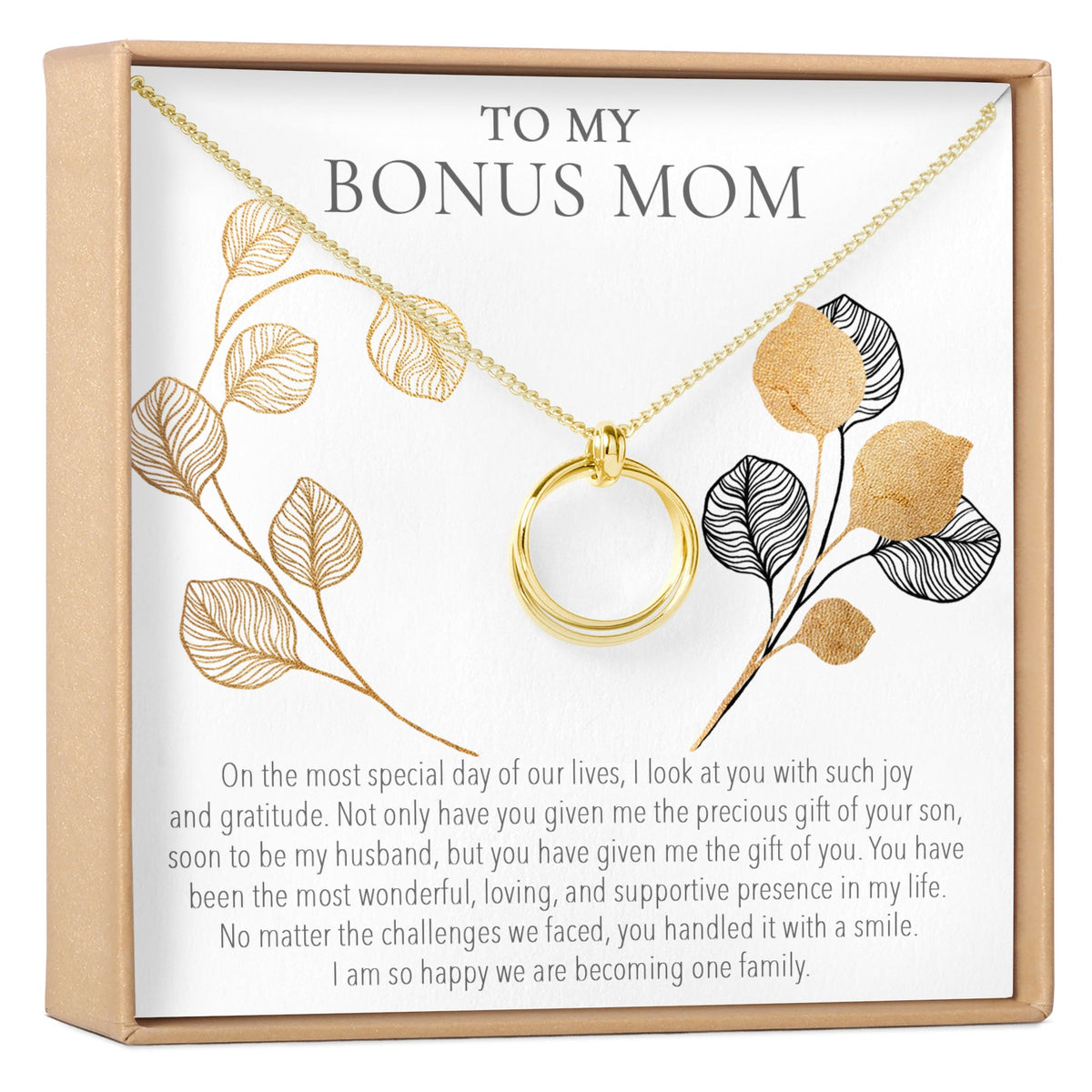 Bonus Mom Linked Circles Necklace - Dear Ava