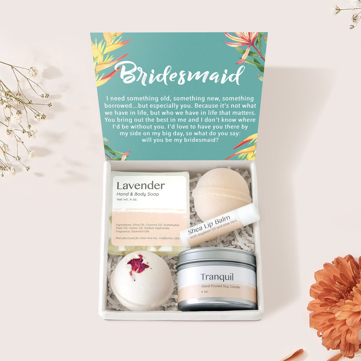 Bridesmaids Spa Gift Box - Dear Ava