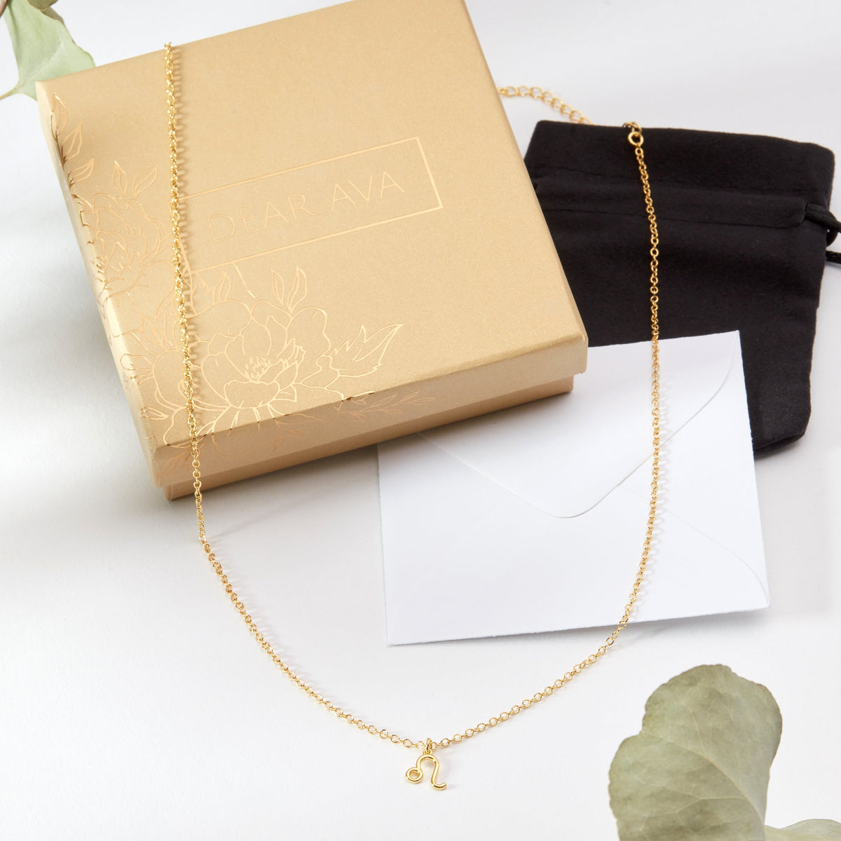 Celestial Leo Zodiac Necklace - Dear Ava