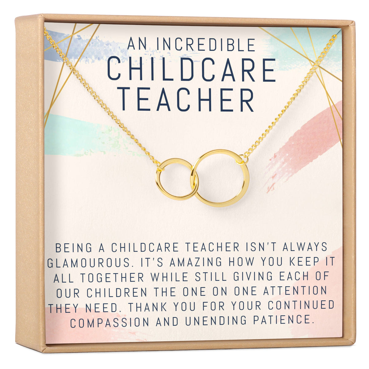 Childcare Teacher Necklace, Multiple Styles Jewelry - Dear Ava