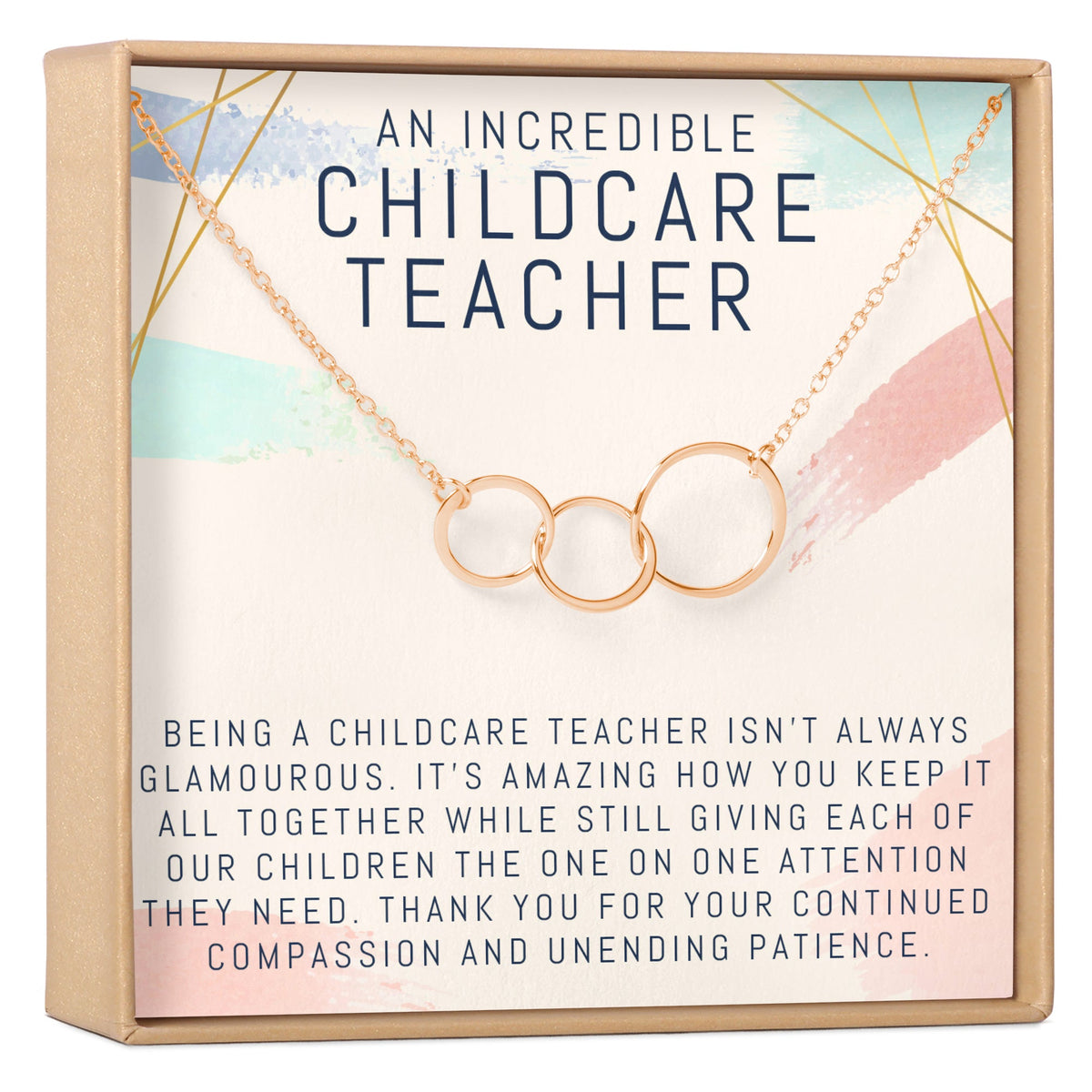 Childcare Teacher Necklace, Multiple Styles Jewelry - Dear Ava