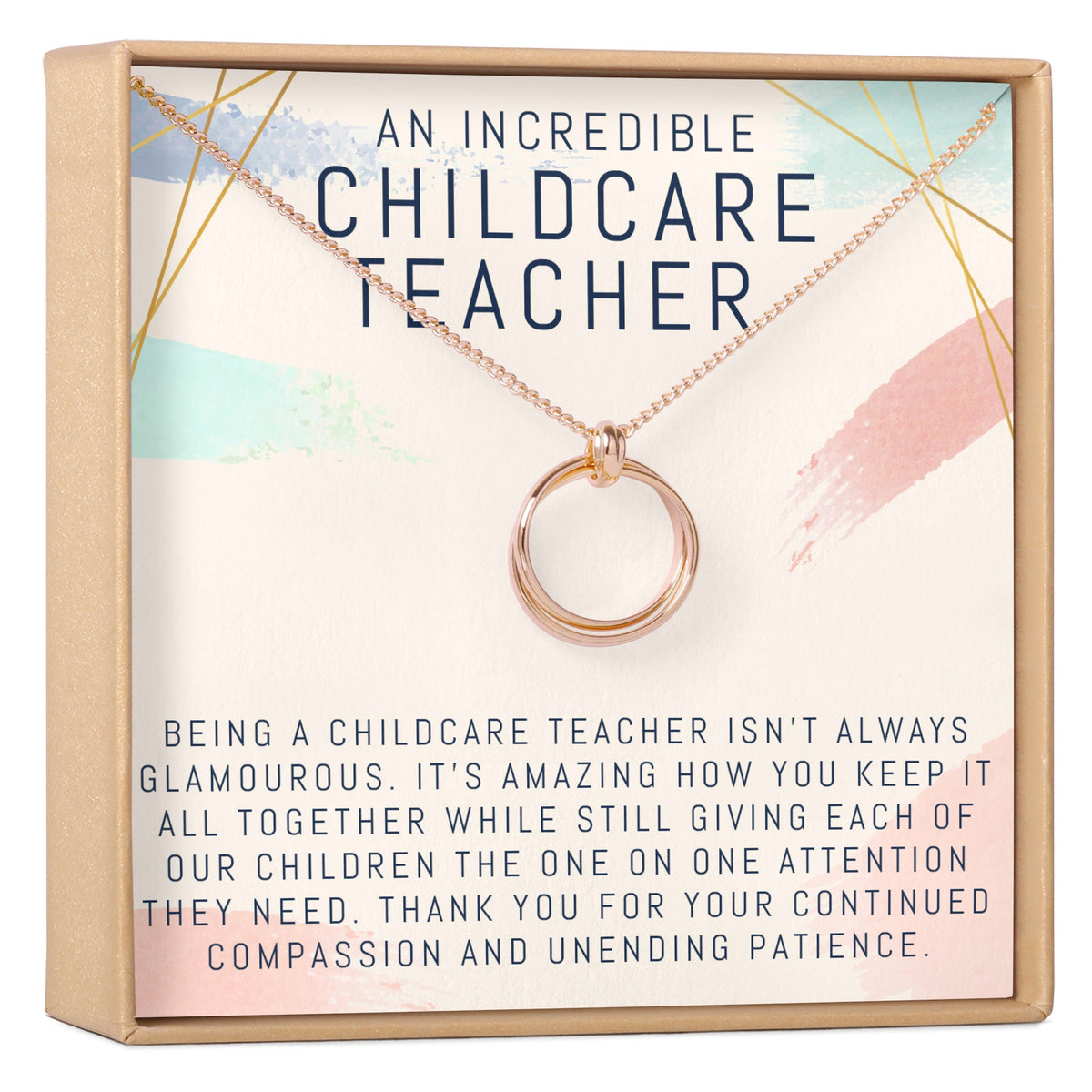 Childcare Teacher Necklace, Multiple Styles Jewelry - Dear Ava