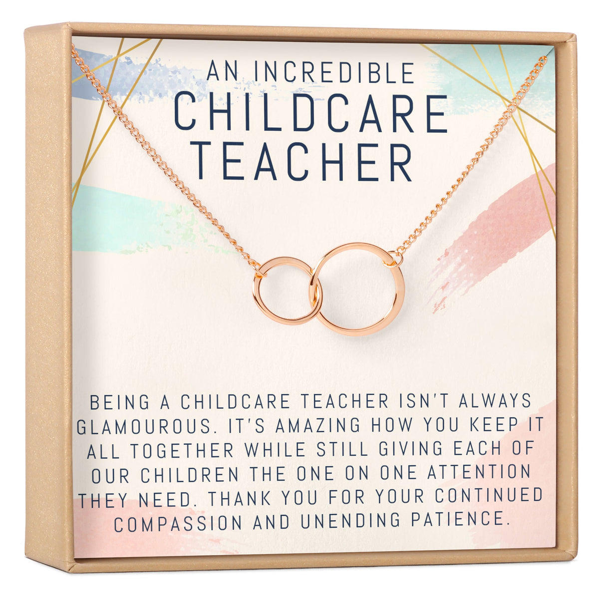 Childcare Teacher Necklace, Multiple Styles Jewelry - Dear Ava