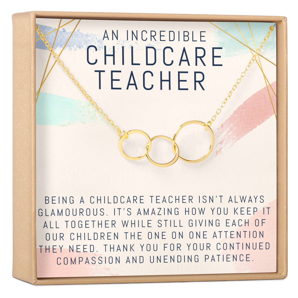 Childcare Teacher Necklace, Multiple Styles Jewelry - Dear Ava