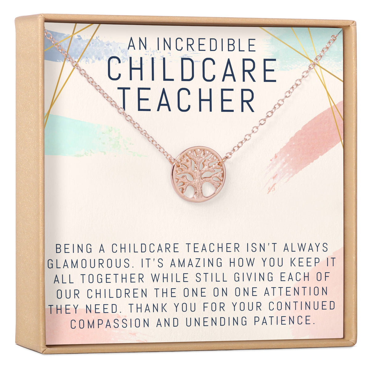 Childcare Teacher Necklace, Multiple Styles Jewelry - Dear Ava