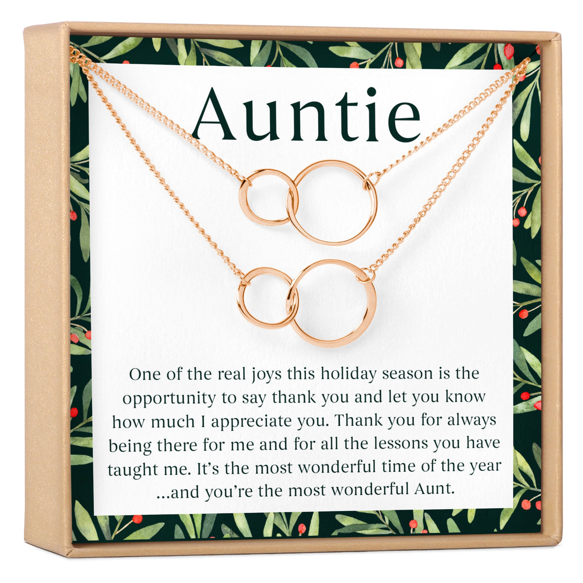 Christmas Gift for Aunt Necklace, Multiple Styles - Dear Ava