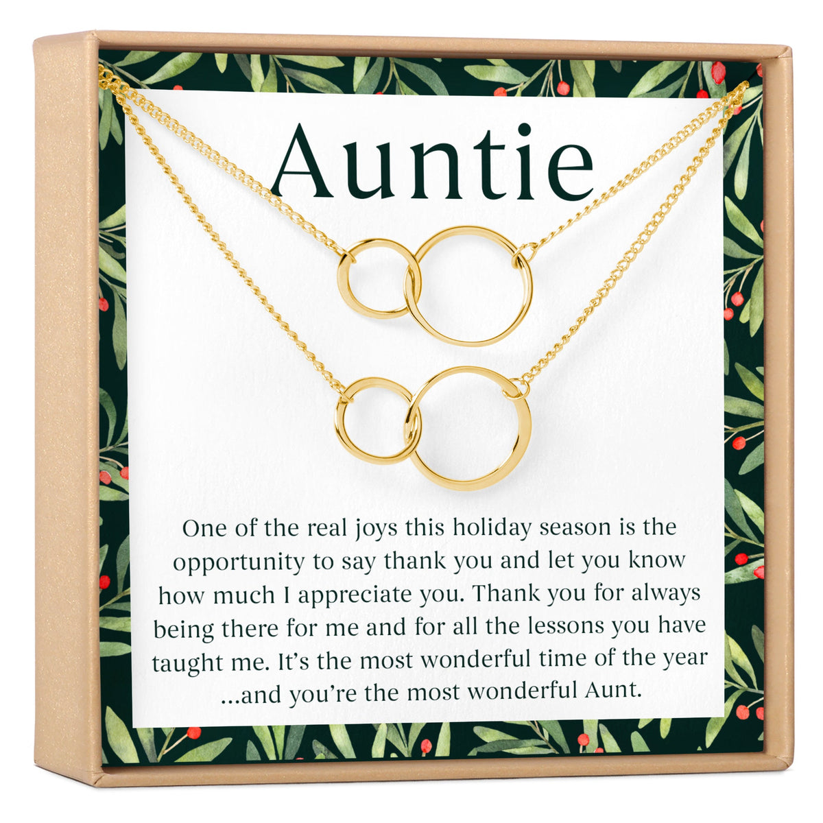 Christmas Gift for Aunt Necklace, Multiple Styles - Dear Ava