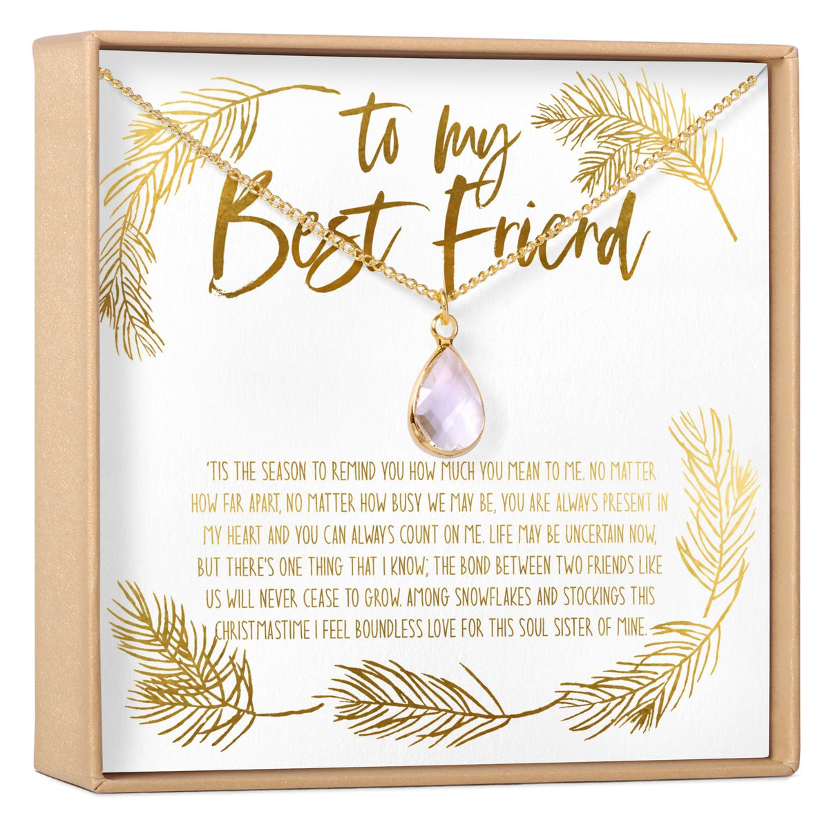 Christmas Gift for Best Friend Necklace, Multiple Styles - Dear Ava