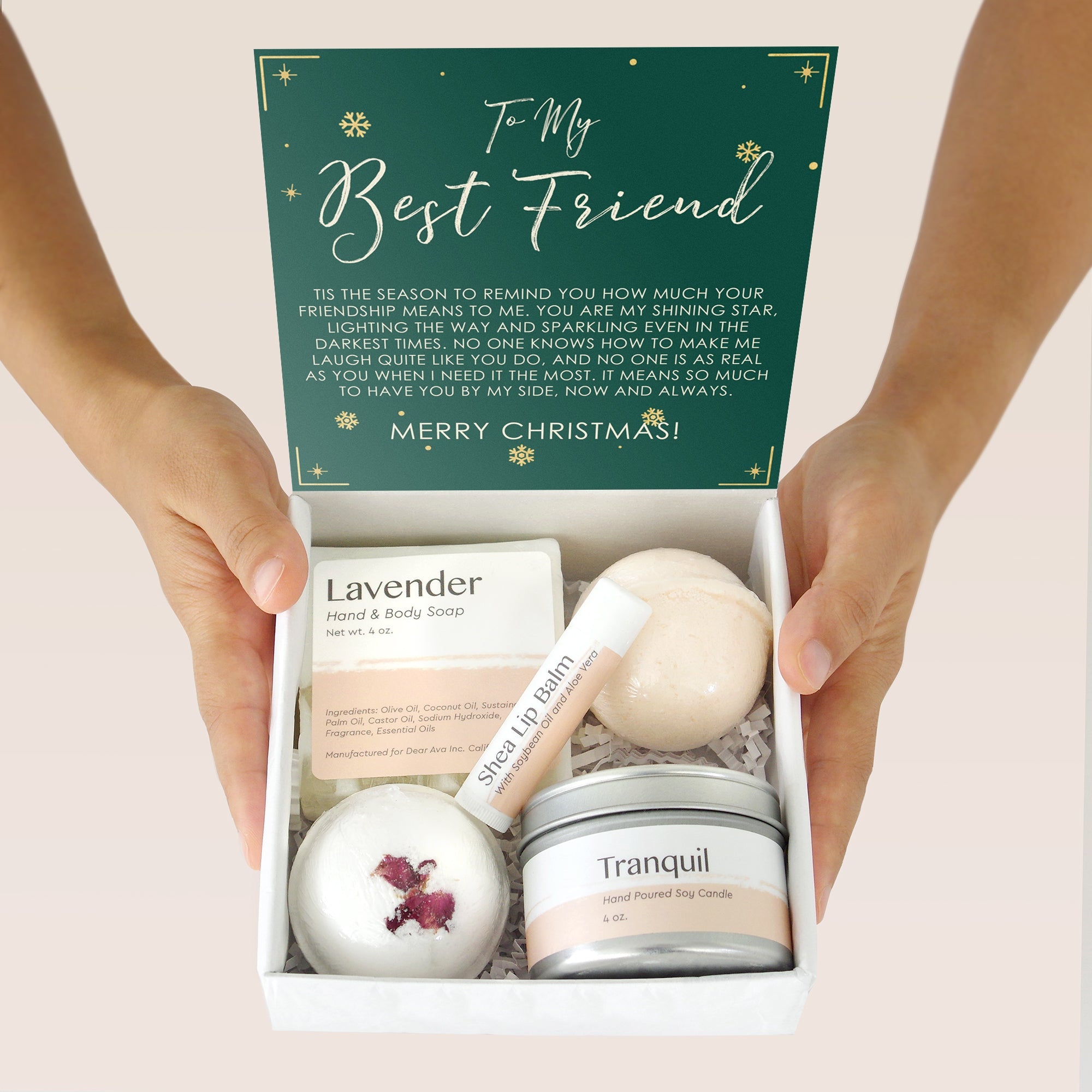 Frosted Berry Snowflake Holiday Spa Gift Box| Christmas Gift Box for buy Women| Co-Worker Gift| Holiday Gift for Friend| Holiday Relax Spa Gift