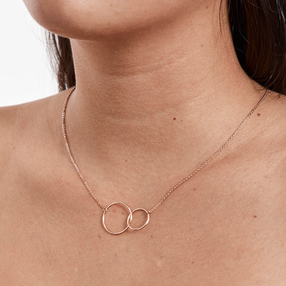 Christmas Gift for Cleaners Interlocking Circles Necklace - Dear Ava