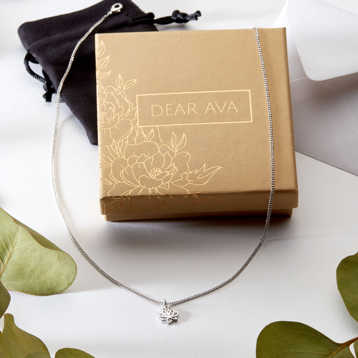 Christmas Gift for Daughter in Law Lotus Necklace - Dear Ava