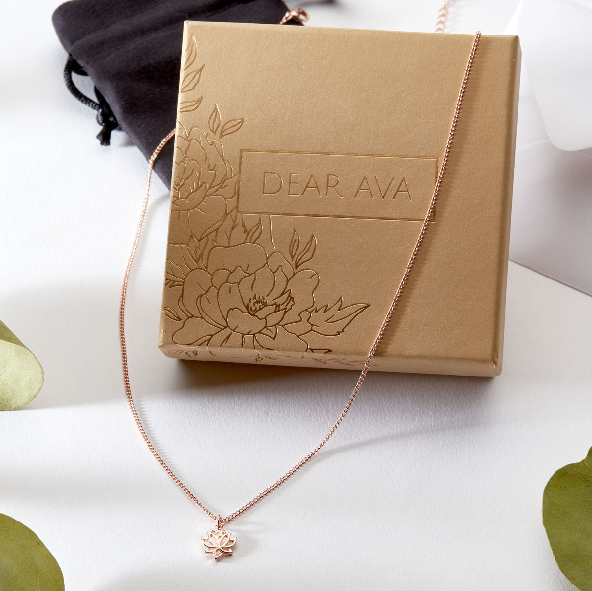 Christmas Gift for Daughter in Law Lotus Necklace - Dear Ava