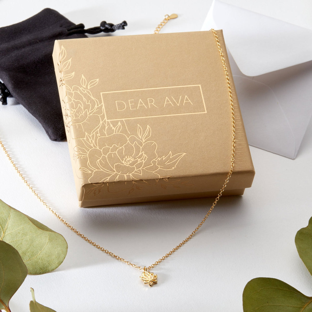 Christmas Gift for Daughter in Law Lotus Necklace - Dear Ava