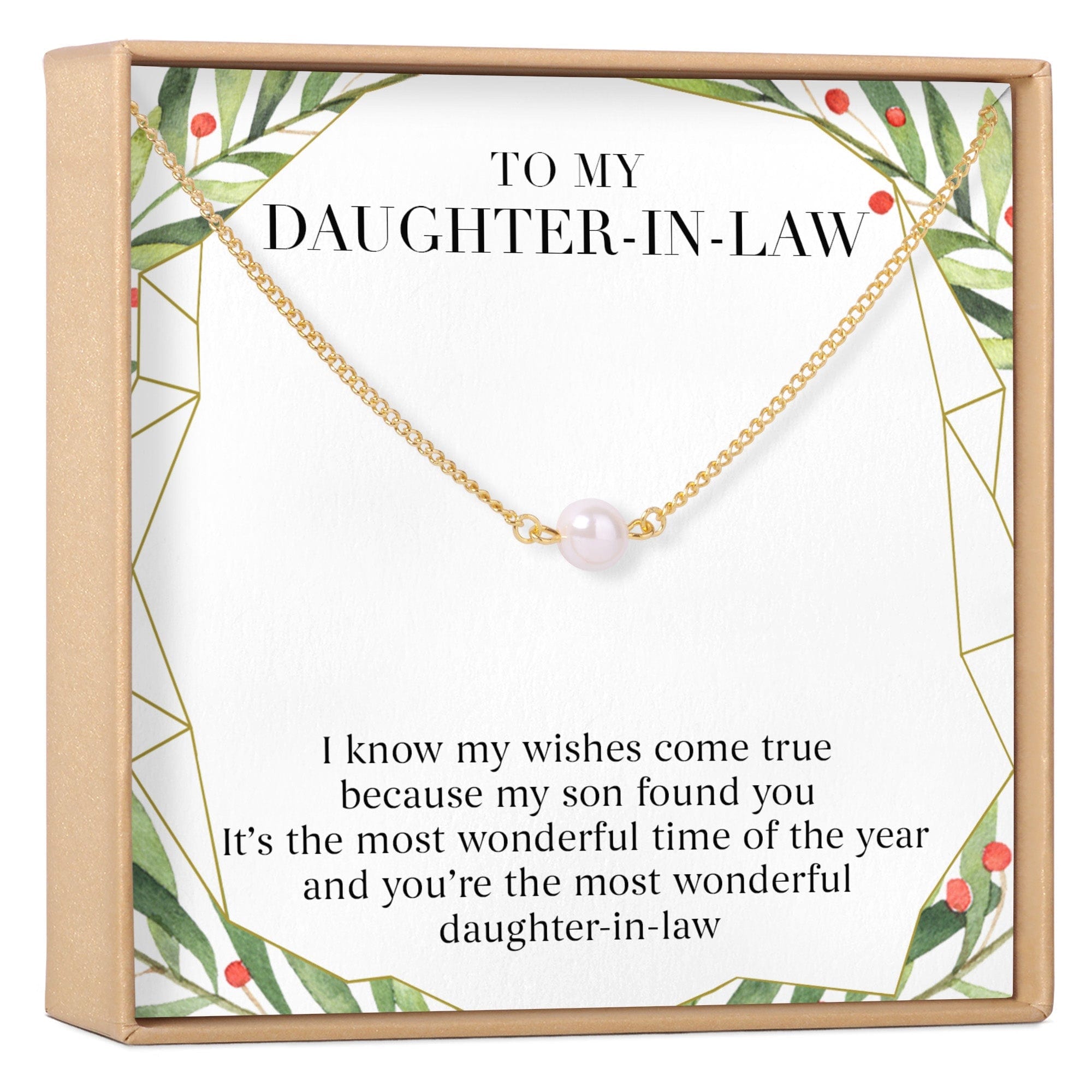 Christmas Gift for Daughter in Law: Necklace, Jewelry, Xmas