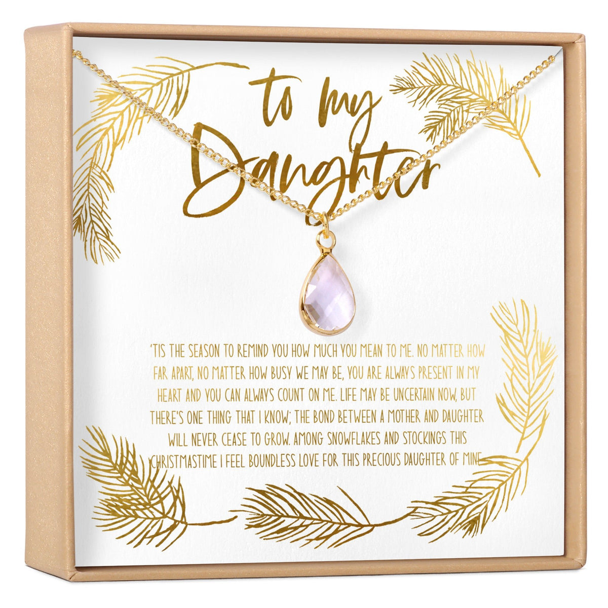 Christmas Gift for Daughter Necklace, Multiple Styles - Dear Ava