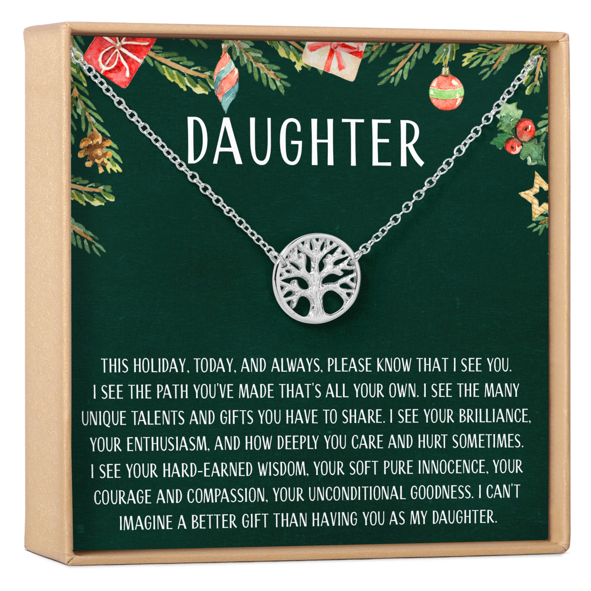 Christmas Gift for Daughter Necklace, Multiple Styles - Dear Ava