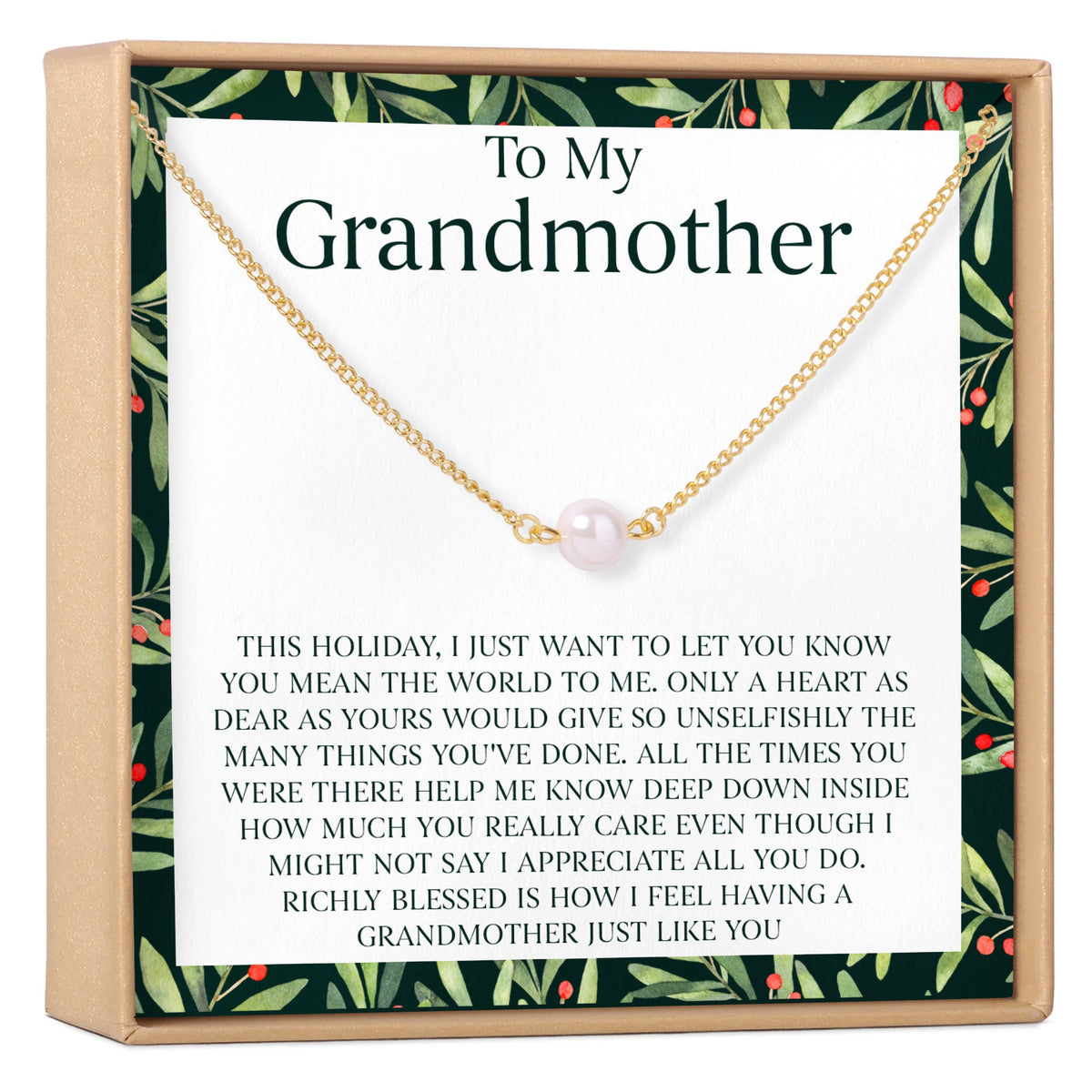 Christmas Gift for Grandmother Necklace, Multiple Styles - Dear Ava