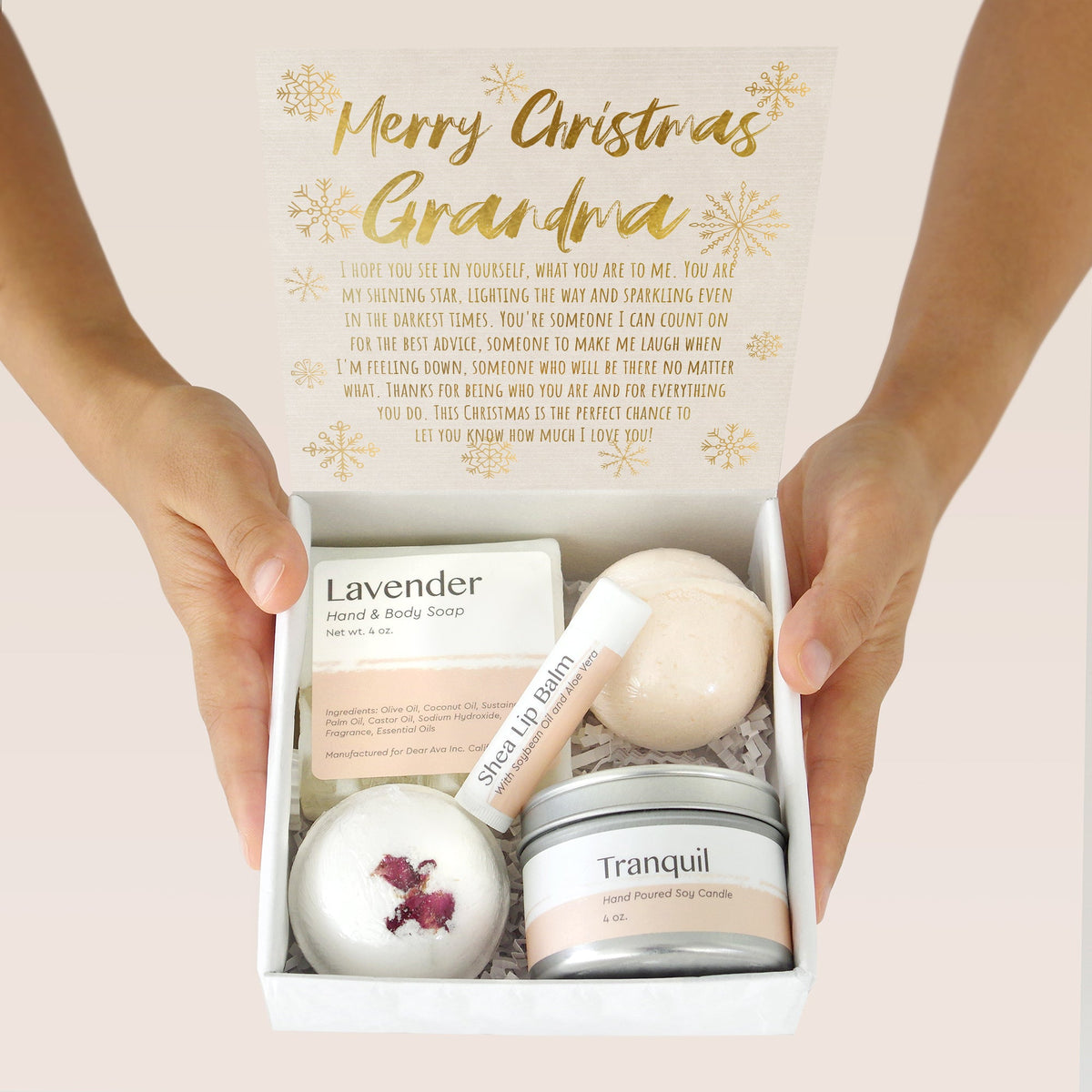 Christmas Gift for Grandmother Spa Gift Box - Dear Ava