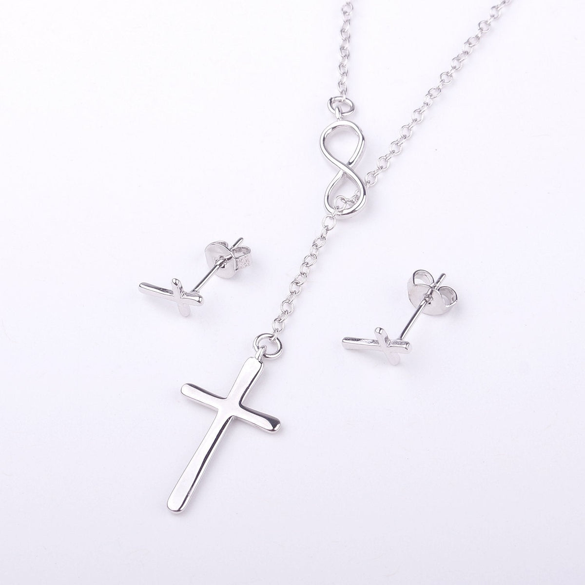 Christmas Gift for Mom Cross earring and Necklace Set Jewelry Set - Dear Ava