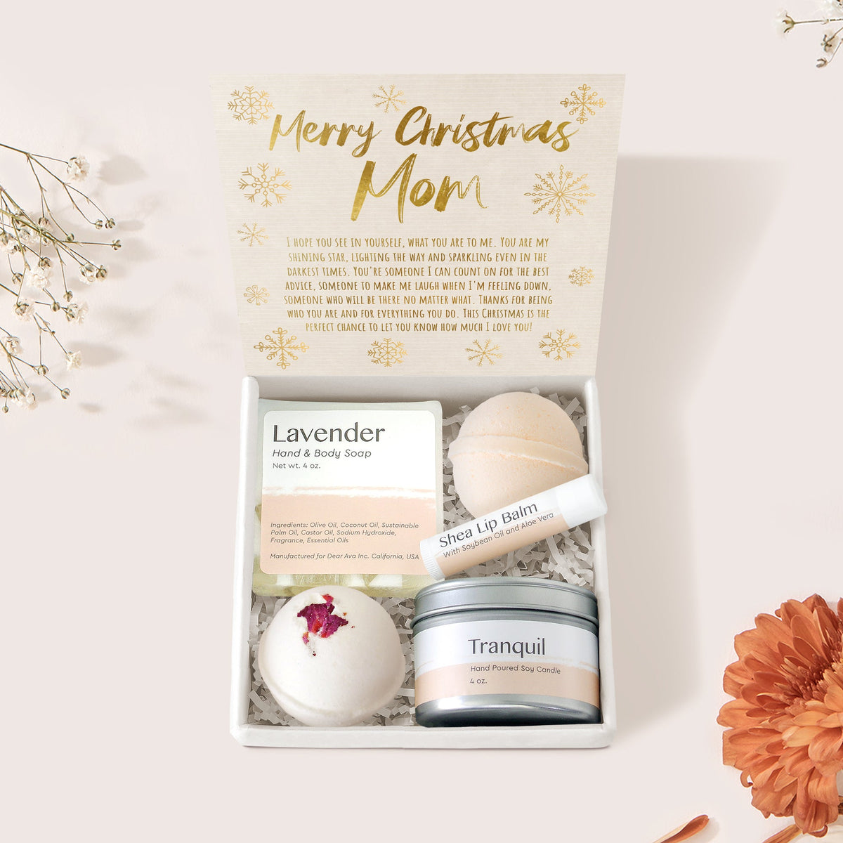 Christmas Gift for Mom Spa Gift Box - Dear Ava