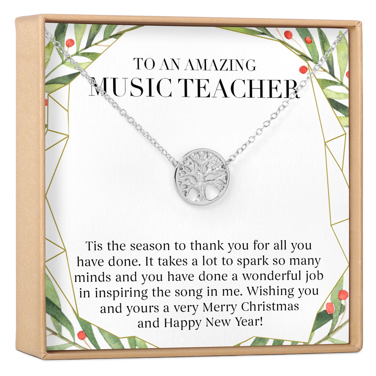 Christmas Gift for Music Teacher Necklace, Multiple Styles - Dear Ava