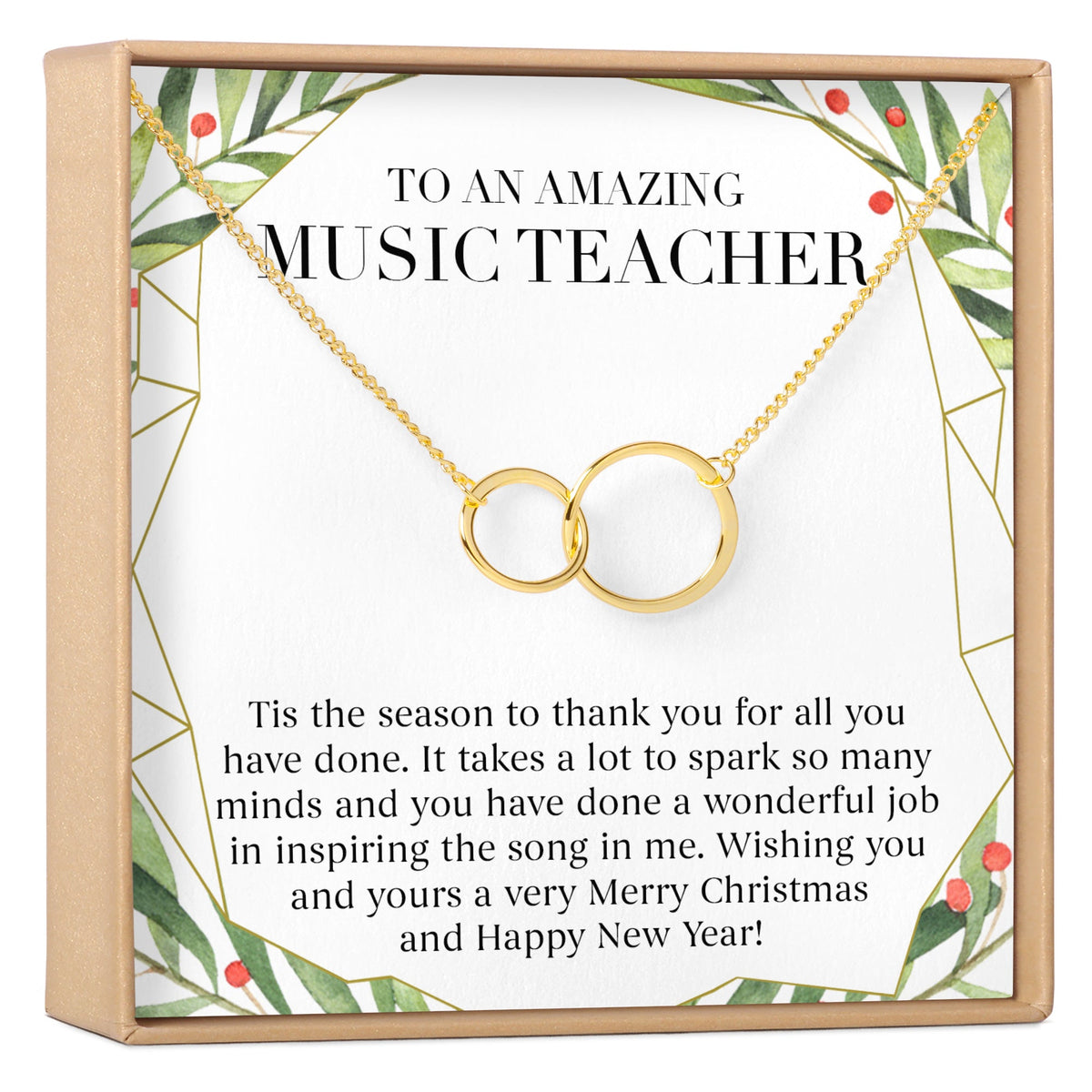 Christmas Gift for Music Teacher Necklace, Multiple Styles - Dear Ava