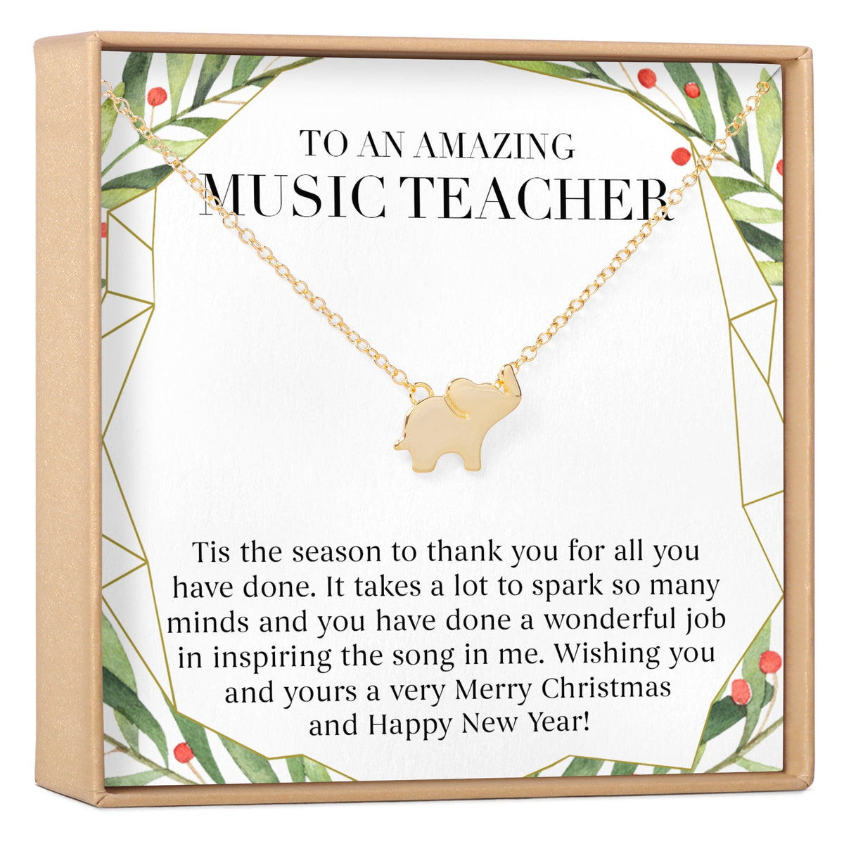 Christmas Gift for Music Teacher Necklace, Multiple Styles - Dear Ava