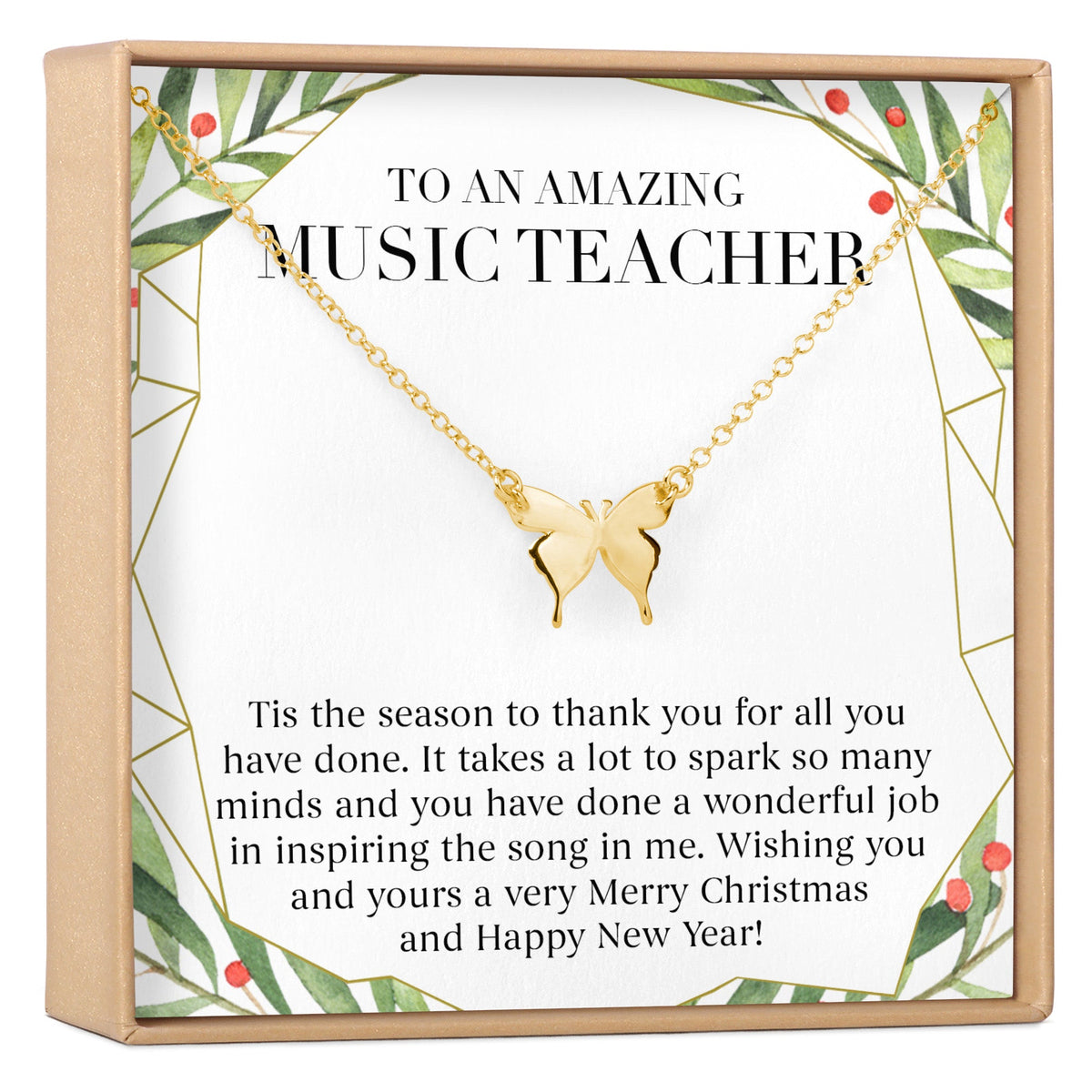 Christmas Gift for Music Teacher Necklace, Multiple Styles - Dear Ava