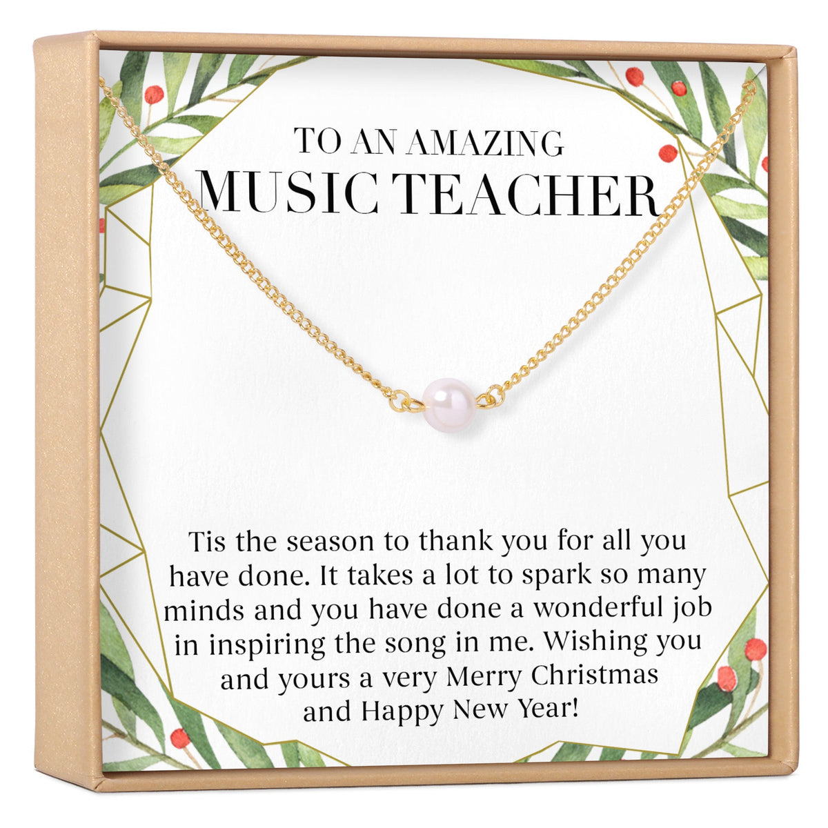 Christmas Gift for Music Teacher Necklace, Multiple Styles - Dear Ava