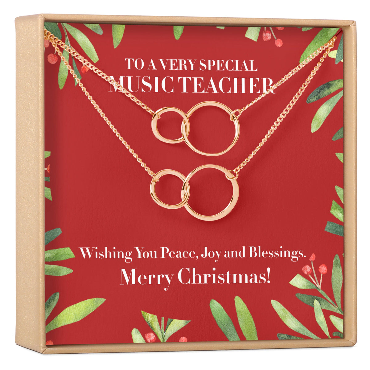 Christmas Gift for Music Teacher Necklace, Multiple Styles - Dear Ava