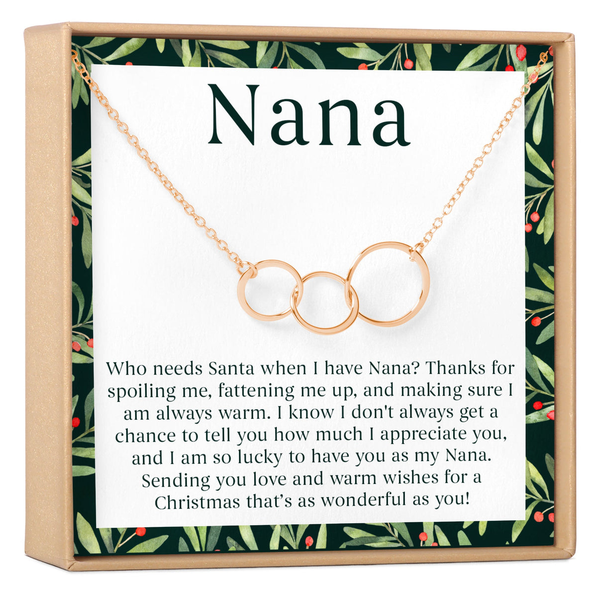 Christmas Gift For Nana Necklace, Multiple Styles - Dear Ava