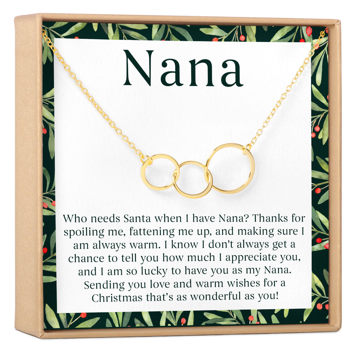 Christmas Gift For Nana Necklace, Multiple Styles - Dear Ava