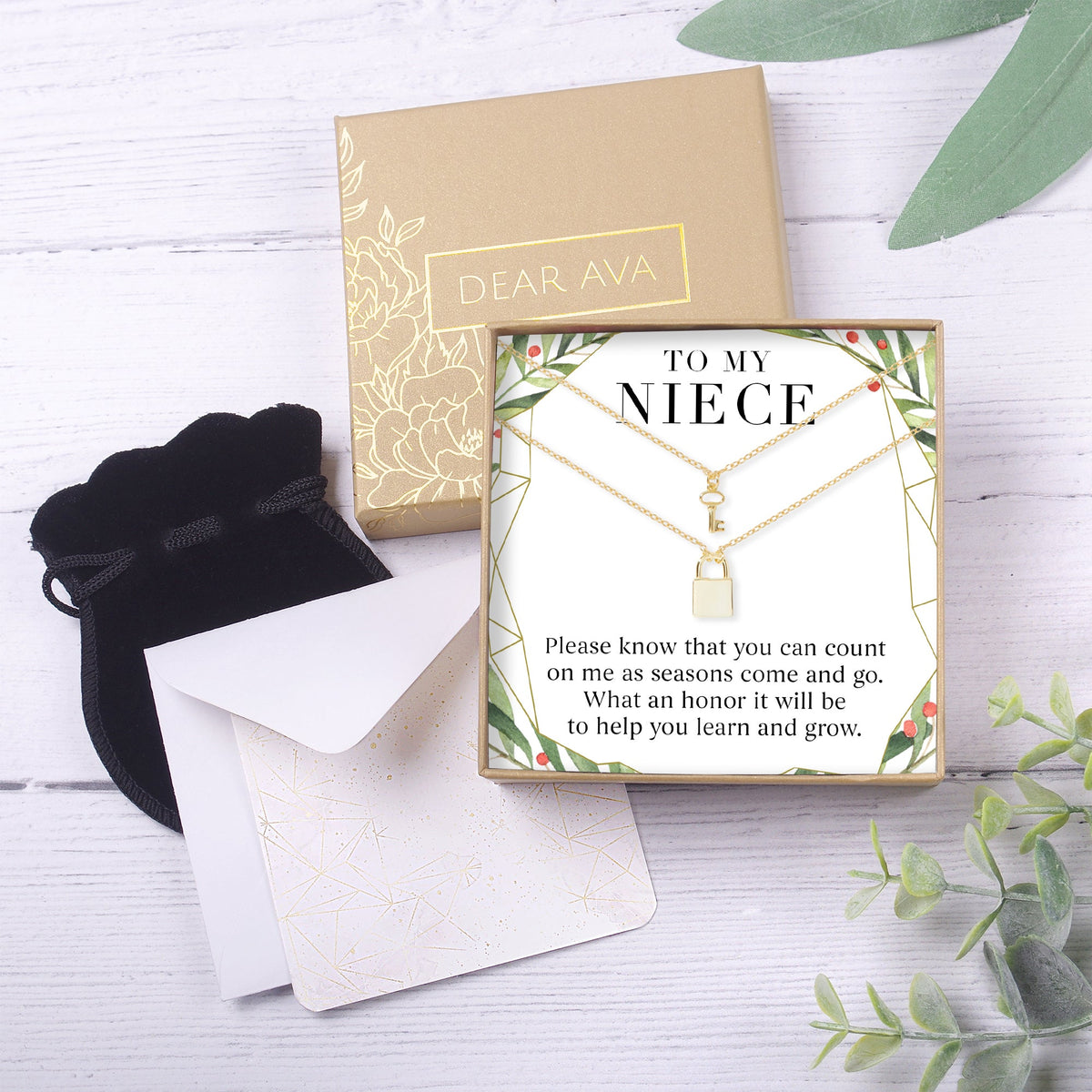 Christmas Gift for Niece Necklace, Multiple Styles - Dear Ava