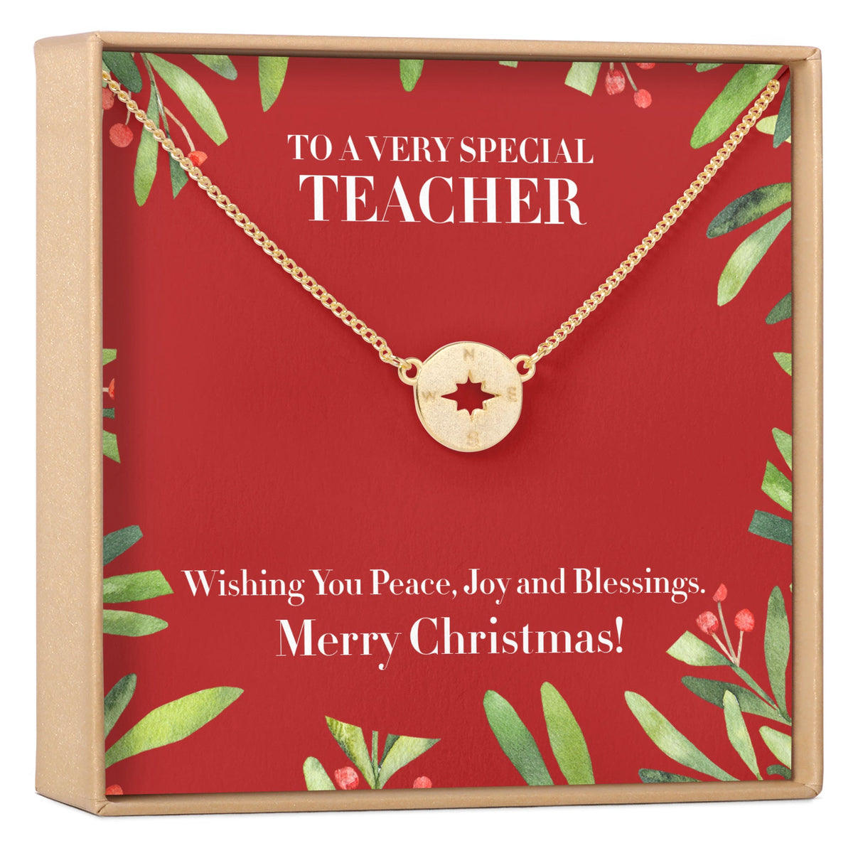 Christmas Gift for Teacher Necklace, Multiple Styles - Dear Ava