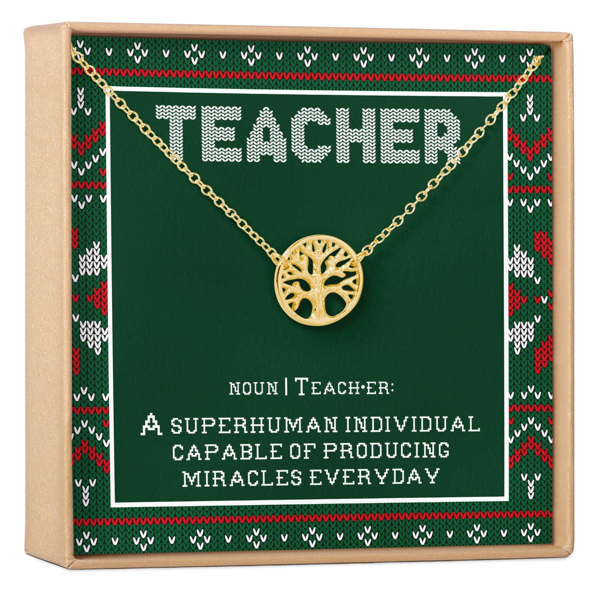 Christmas Gift for Teacher Necklace, Multiple Styles - Dear Ava