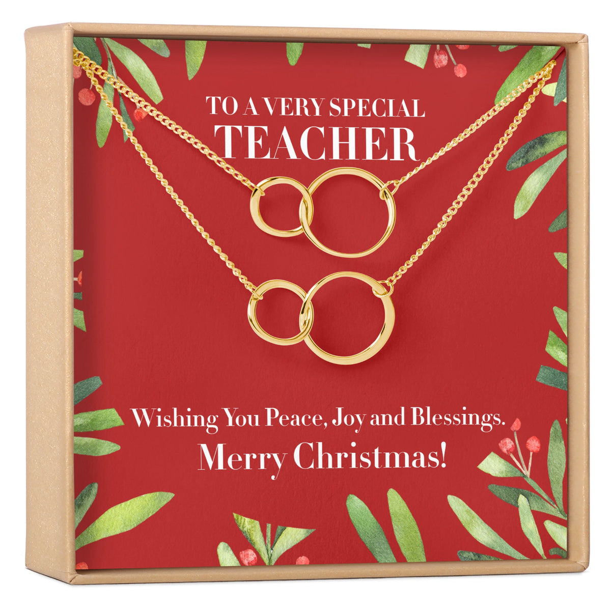 Christmas Gift for Teacher Necklace, Multiple Styles - Dear Ava