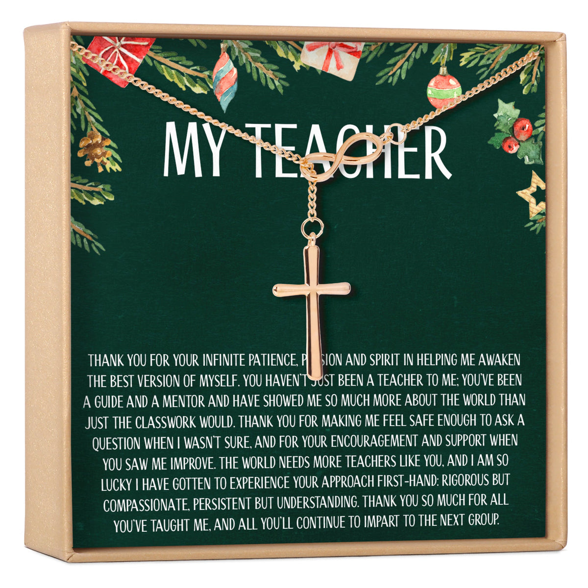 Christmas Gift for Teacher Necklace, Multiple Styles - Dear Ava