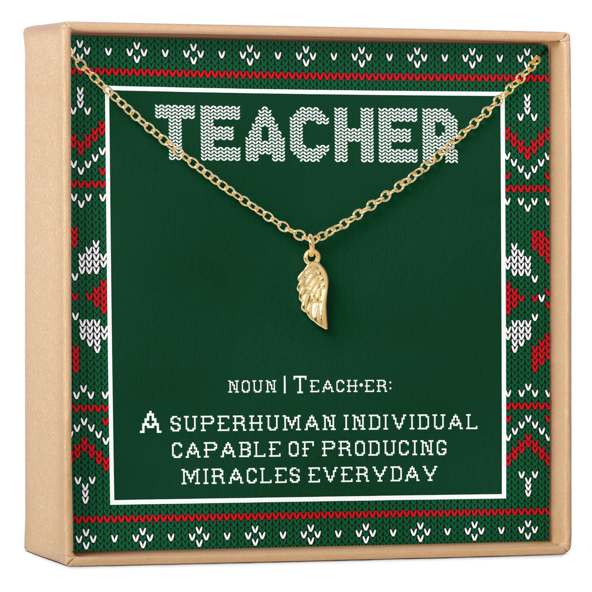 Christmas Gift for Teacher Necklace, Multiple Styles - Dear Ava