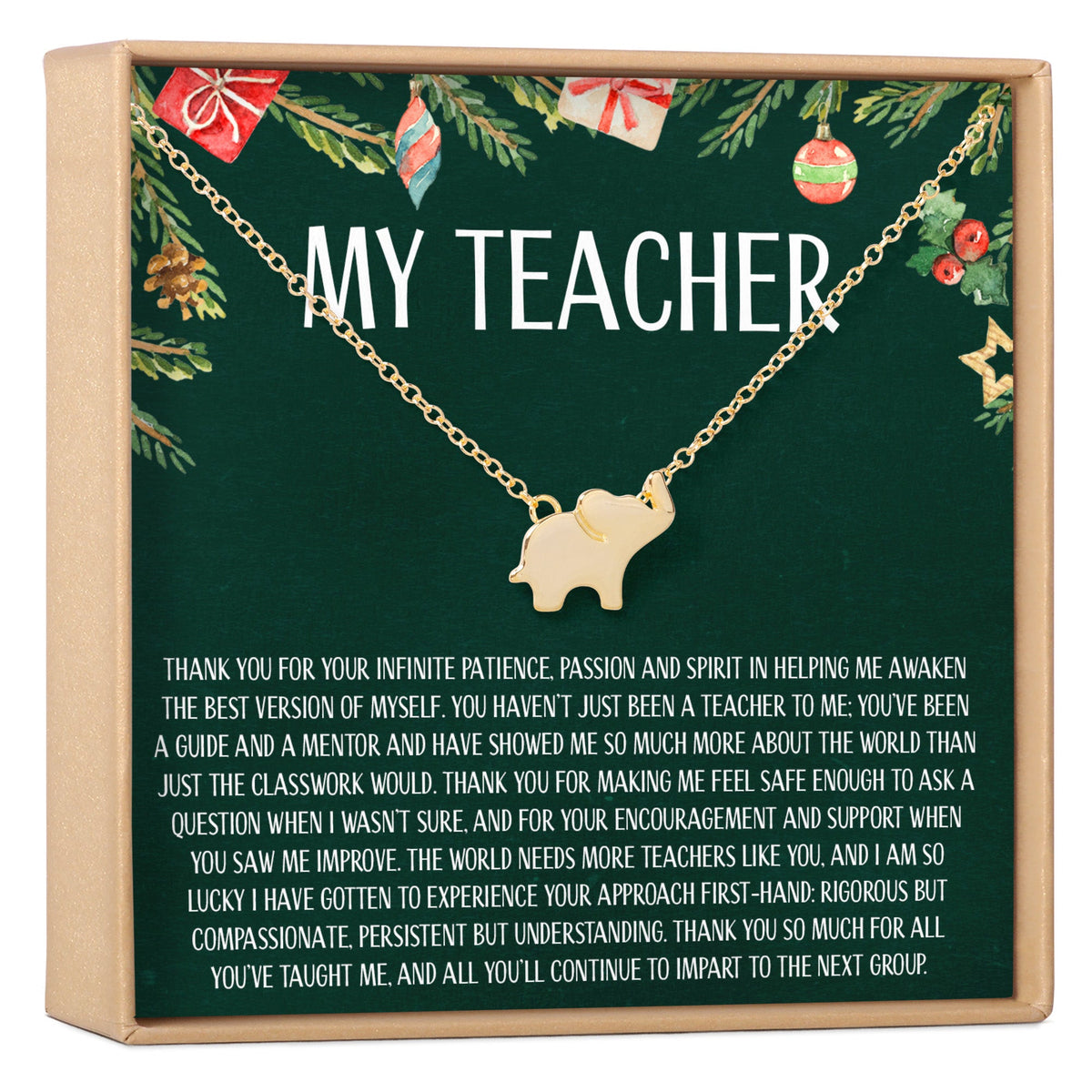 Christmas Gift for Teacher Necklace, Multiple Styles - Dear Ava