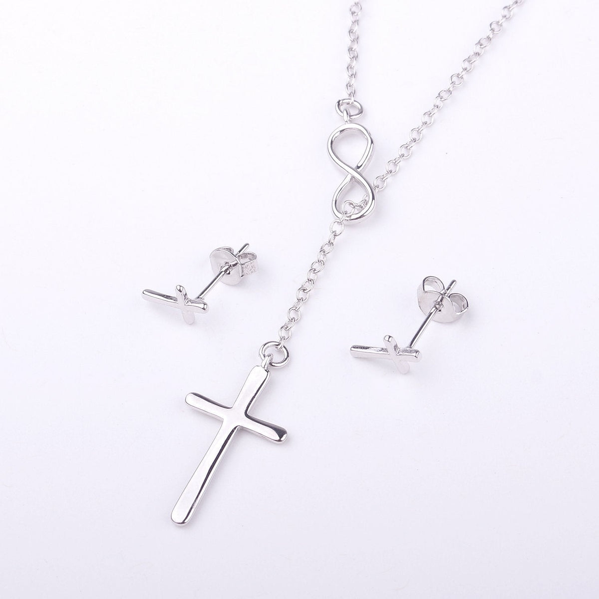 Confirmation Cross earring and Necklace Set Jewelry Set - Dear Ava