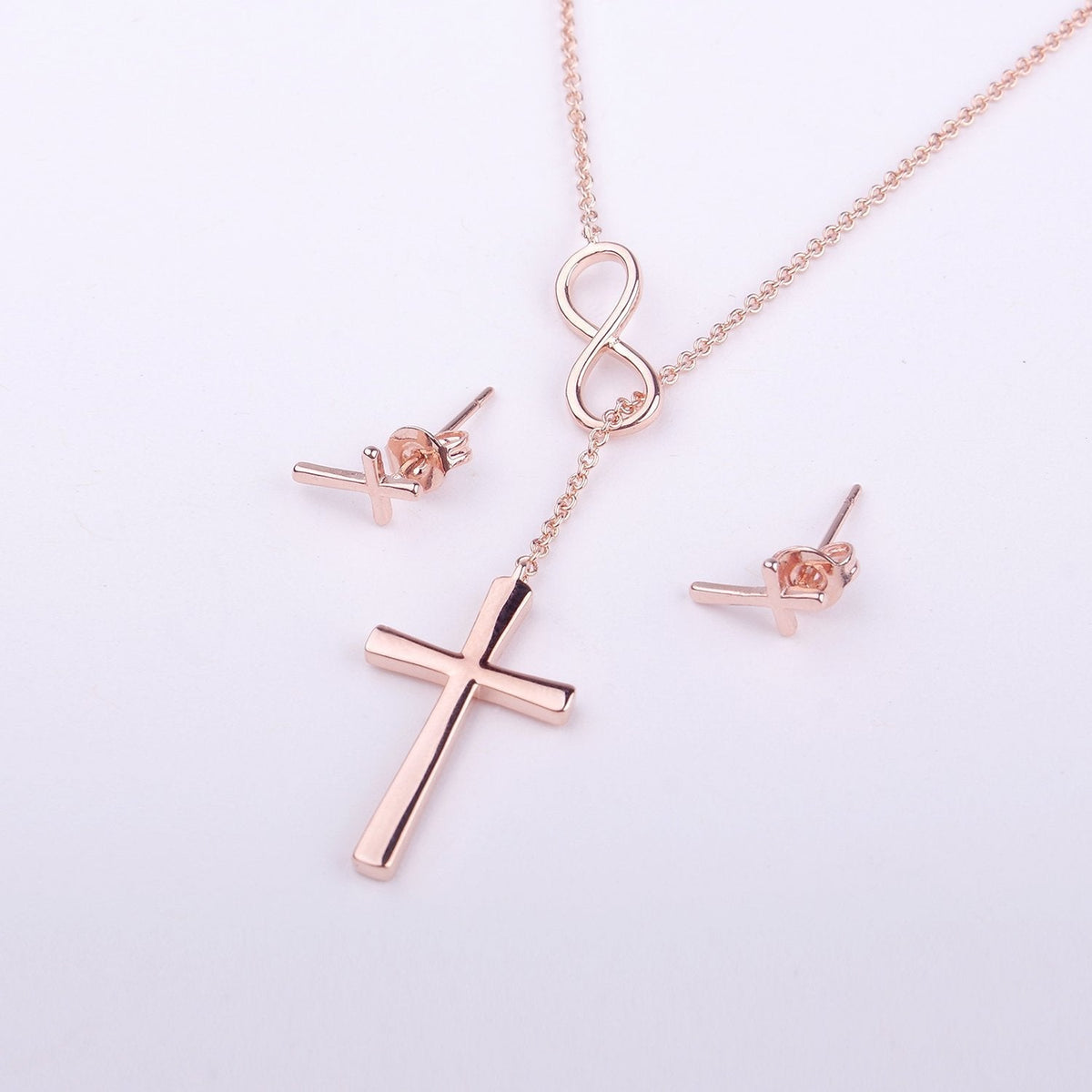 Confirmation Cross earring and Necklace Set Jewelry Set - Dear Ava