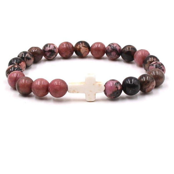 Cross and Bead Bracelet