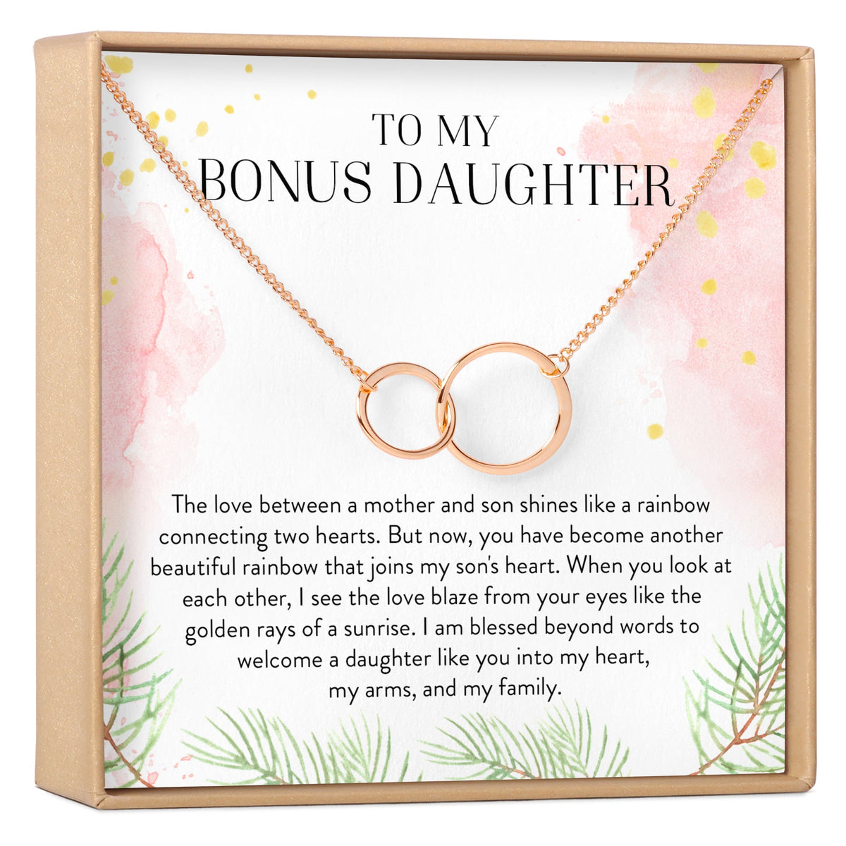 Daughter - In - Law Double Circles Necklace - Dear Ava