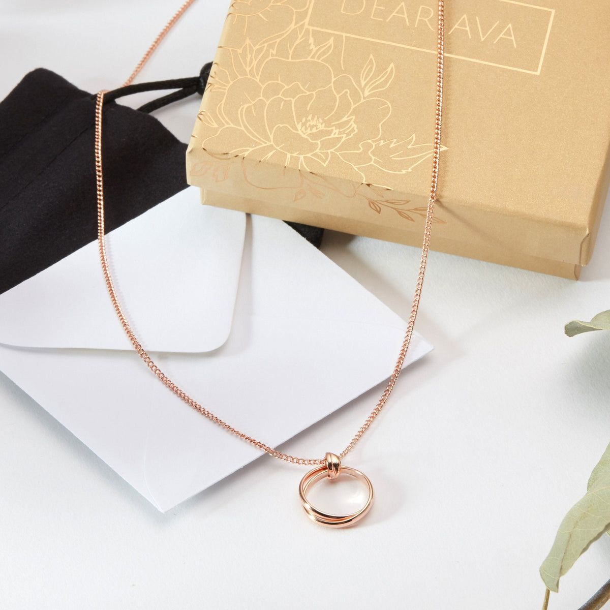 Daughter - In - Law Linked Circles Necklace - Dear Ava