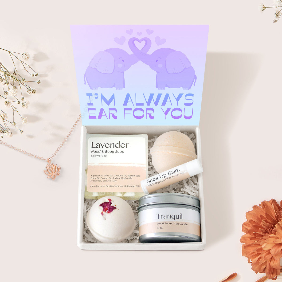 Elephant Lover Gift Box Set - Dear Ava