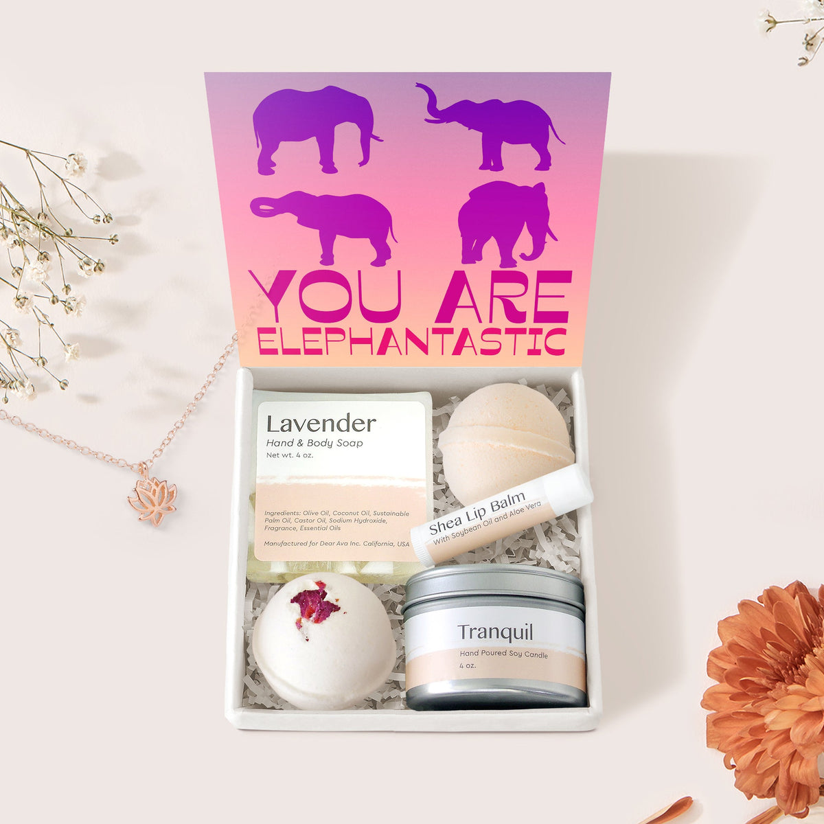 Elephant Lover Gift Box Set - Dear Ava