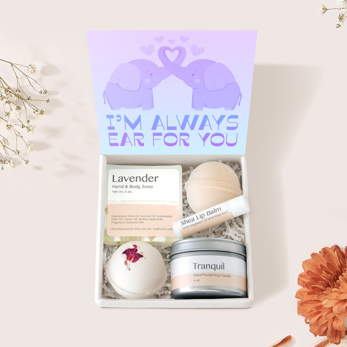 Elephant Lover Gift Box Set - Dear Ava