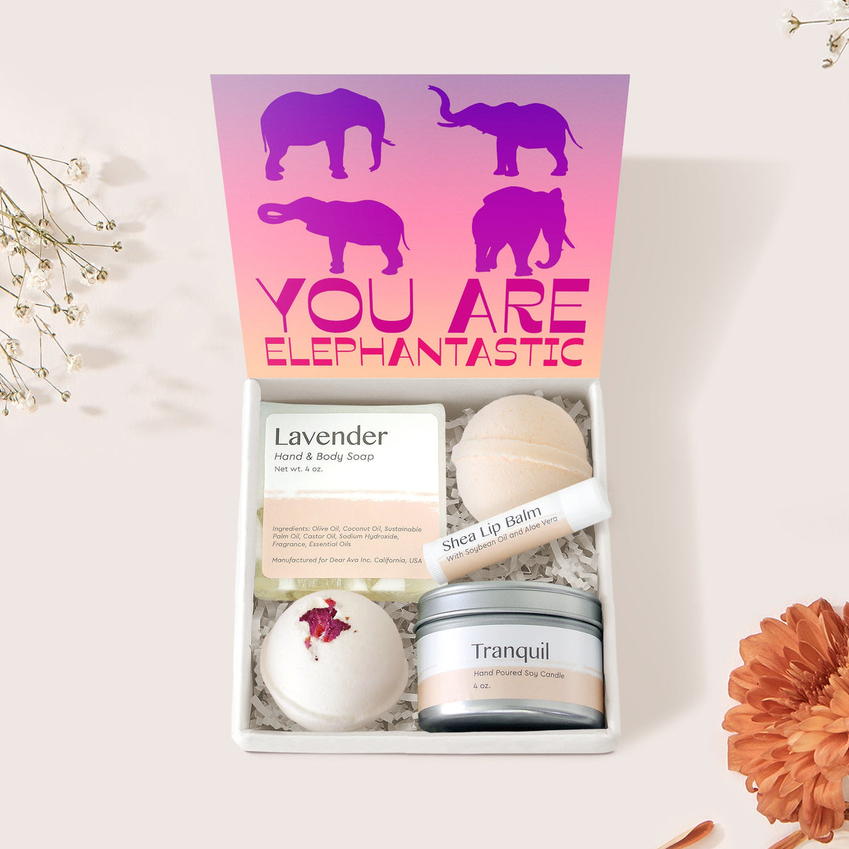 Elephant Lover Gift Box Set - Dear Ava